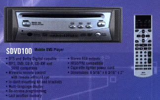 JVC Mobile DVD Player With Remote